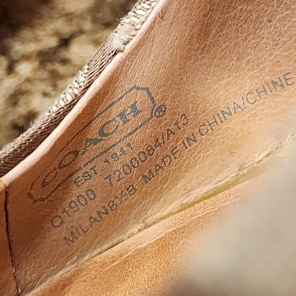 COACH "Milan" Monogram "C" Canvas Peep-Toe Wedge Espadrilles - Size 8.5 - Picture 6 of 8